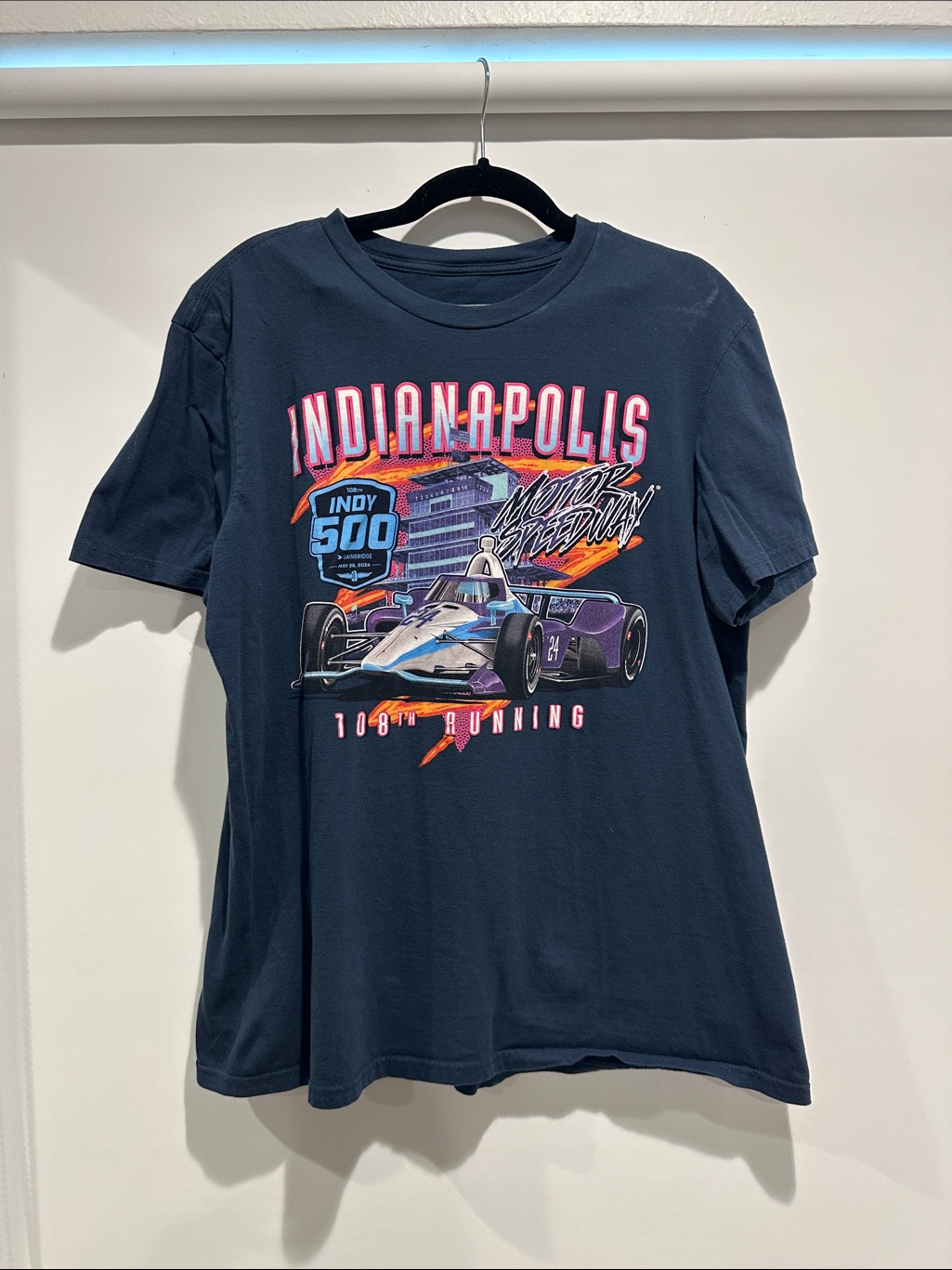 Indianapolis Indy 500 Graphic Tee  Navy Blue